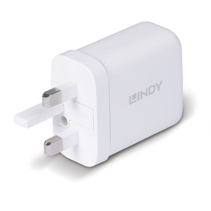 LINDY 73427 65W USB Type C GaN Charger UK Plug - IT Supplies Ltd