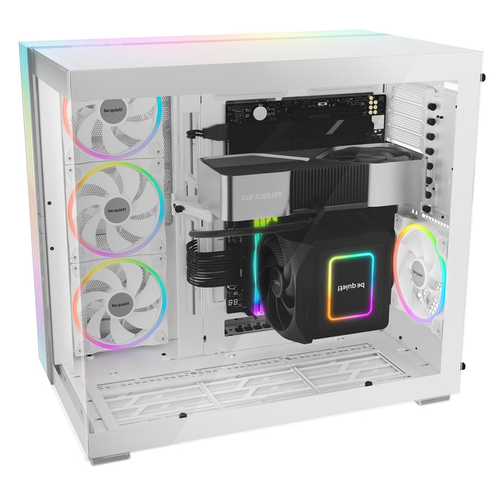 be-quiet! Light Base 900 FX, White, Full Tower E-ATX Case, Massive ARGB LED Strip, Full Windowed Design, 4 Light Wings 140mm PWM fans included - IT Supplies Ltd