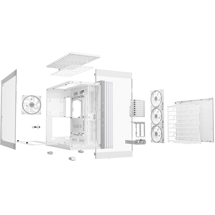 be-quiet! Light Base 900 FX, White, Full Tower E-ATX Case, Massive ARGB LED Strip, Full Windowed Design, 4 Light Wings 140mm PWM fans included - IT Supplies Ltd