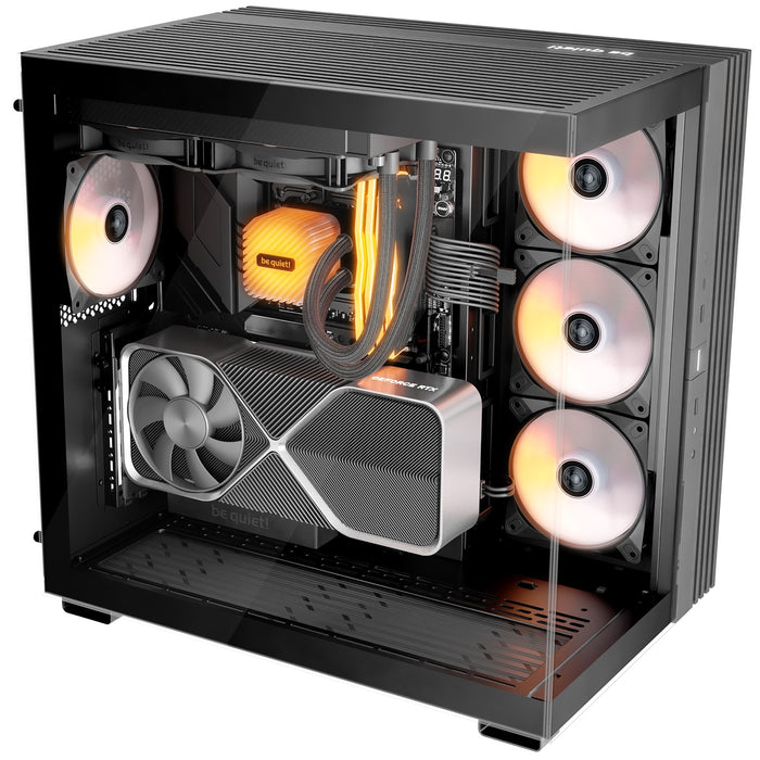 be-quiet! Light Base 600 LX, Black, Midi-Tower ATX Case, Massive ARGB LED Strip, Full Windowed Design, 4x Light Wings LX 120mm PWM fans included - IT Supplies Ltd