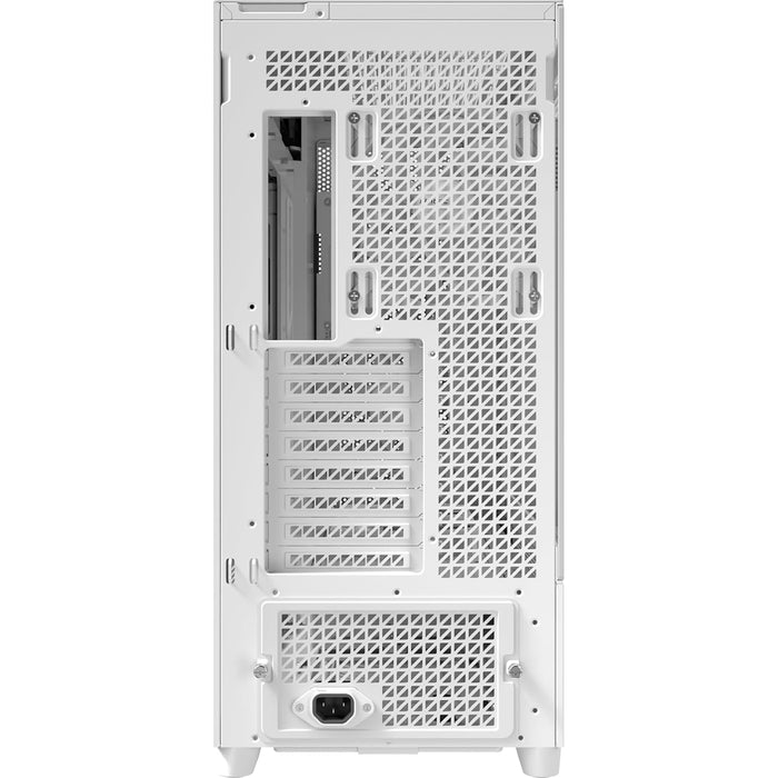 Antec Flux PRO Full Tower PC Case with Tempered Glass, White/Wood, 6 Pre-Installed Fans, USB Type-C, E-ATX/ATX/mATX/mITX Compatibility - IT Supplies Ltd