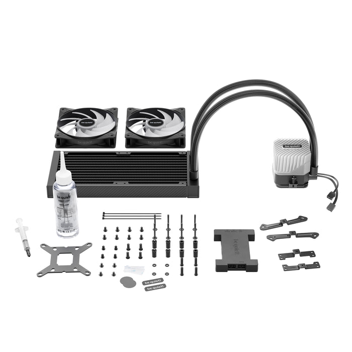 be quiet! Light Loop 240mm Liquid Cooler - High-Performance ARGB All-in-One Water Cooling System with Dual Light Wings LX PWM Fans - IT Supplies Ltd