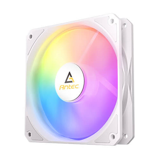 Antec P12R ARGB PWM 120mm Fan 3 Pack - 4-Pin, White, High-Airflow Cooling, 9-Blade Design with Anti-Vibration Pads - IT Supplies Ltd