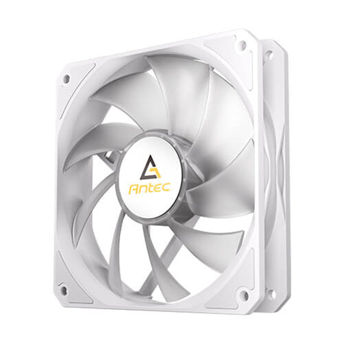 Antec P12R ARGB PWM 120mm Fan 3 Pack - 4-Pin, White, High-Airflow Cooling, 9-Blade Design with Anti-Vibration Pads - IT Supplies Ltd