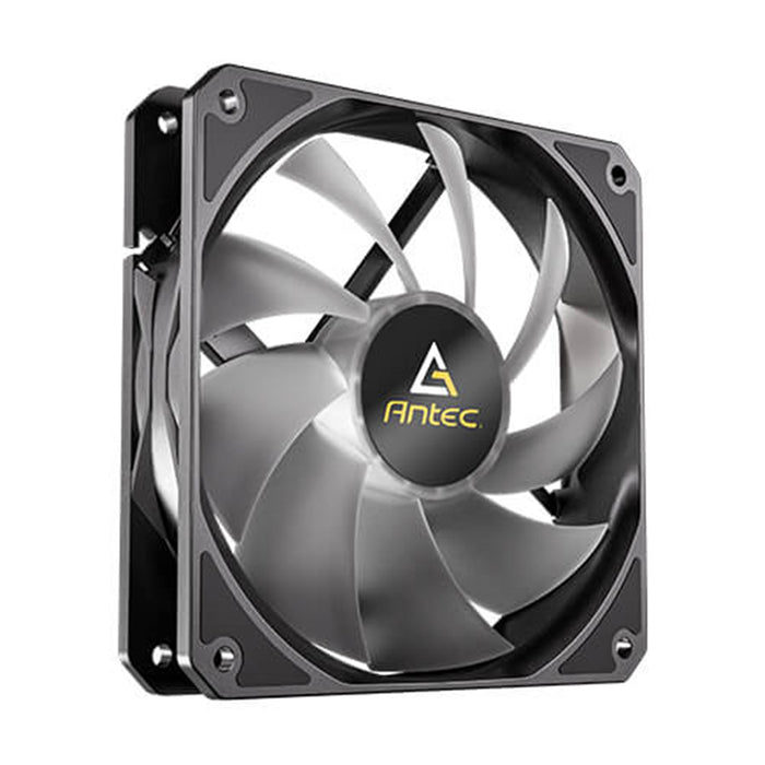 Antec P12R ARGB Reverse PWM 120mm Fan 3 pack - 4-Pin, Black, High-Airflow Cooling, 9-Blade Design with Anti-Vibration Pads - IT Supplies Ltd