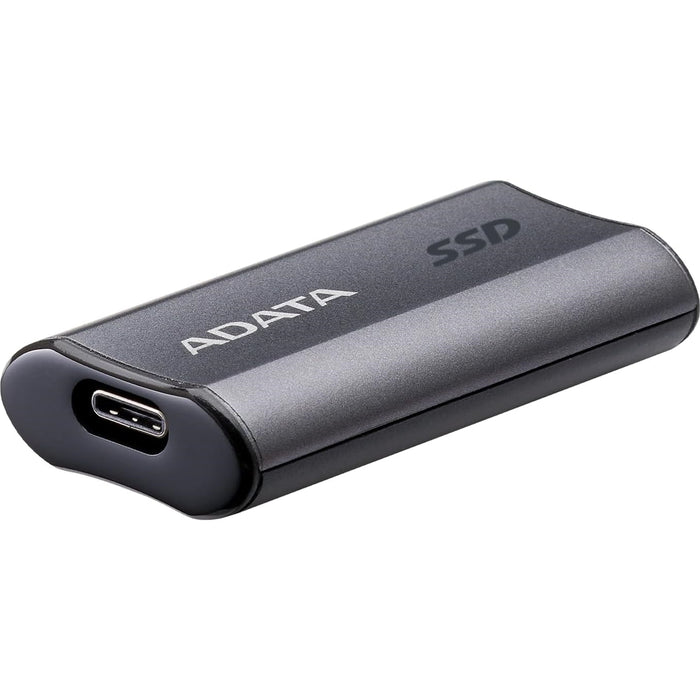 ADATA SC750 1TB USB-C Portable SSD USB 3.2 Gen 2 Up to 1000 MB/s Black Titanium Compatible with Windows, iOS, Android, PlayStation, XBox & Handheld Consoles - IT Supplies Ltd