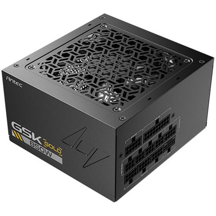 Antec GSK ATX3.1 850W Power Supply, 80 PLUS Gold, Full Modular, PCIe 5.1, JP Capacitors, Silent FDB Fan, CircuitShield Protection