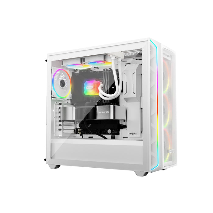 be quiet! Light Loop 240mm AIO CPU Liquid Cooler, High-Performance ARGB Lighting, Dual 120mm PWM Fans, Ultra-Quiet Operation, Easy Maintenance, Intel/AMD Compatible, White