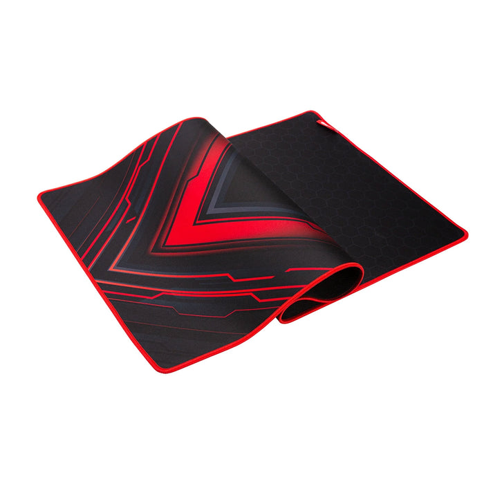 Marvo G48 Gaming Mouse Pad, X-Large 900x400x3mm, Soft Microfiber Surface for speed and control with Non-Slip Rubber Base and Stitched Edges, Black and Red