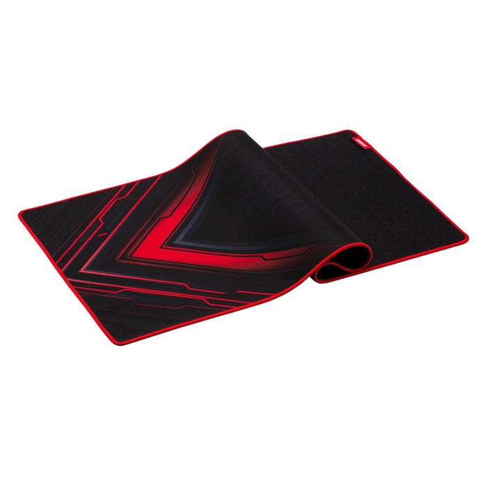 Marvo G48 Gaming Mouse Pad, X-Large 900x400x3mm, Soft Microfiber Surface for speed and control with Non-Slip Rubber Base and Stitched Edges, Black and Red