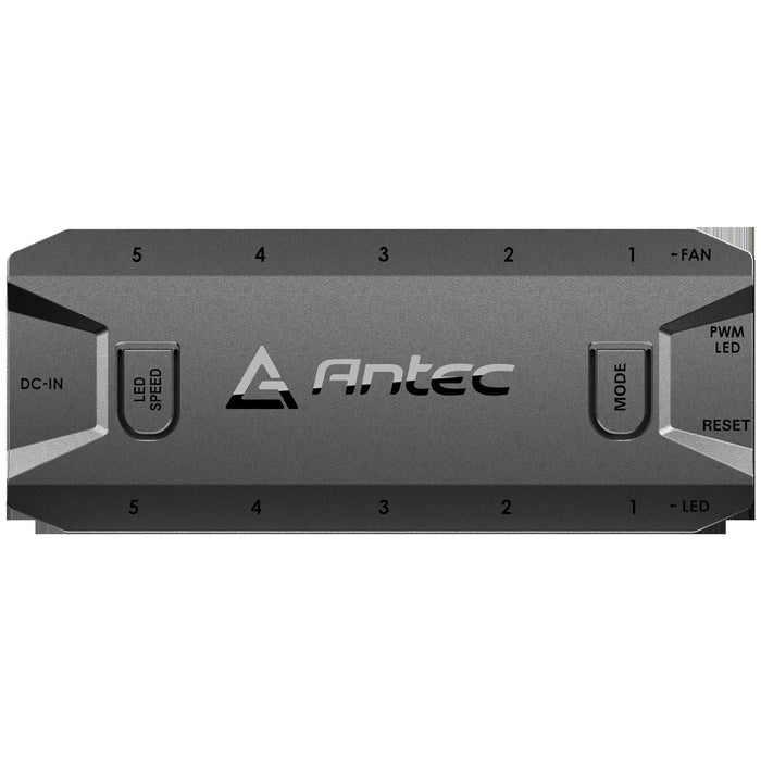 Antec ARGB & Fan Controller - 5 PWM Fan Ports, 5 ARGB LED Ports, SATA Power, Compact Design, 2-Year Warranty