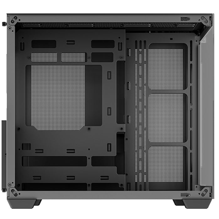 DeepCool CG530 Dual-Chamber Mid Tower Case, Tempered Glass Panels, Advanced Cooling Support, Exceptional Cable Management, Black