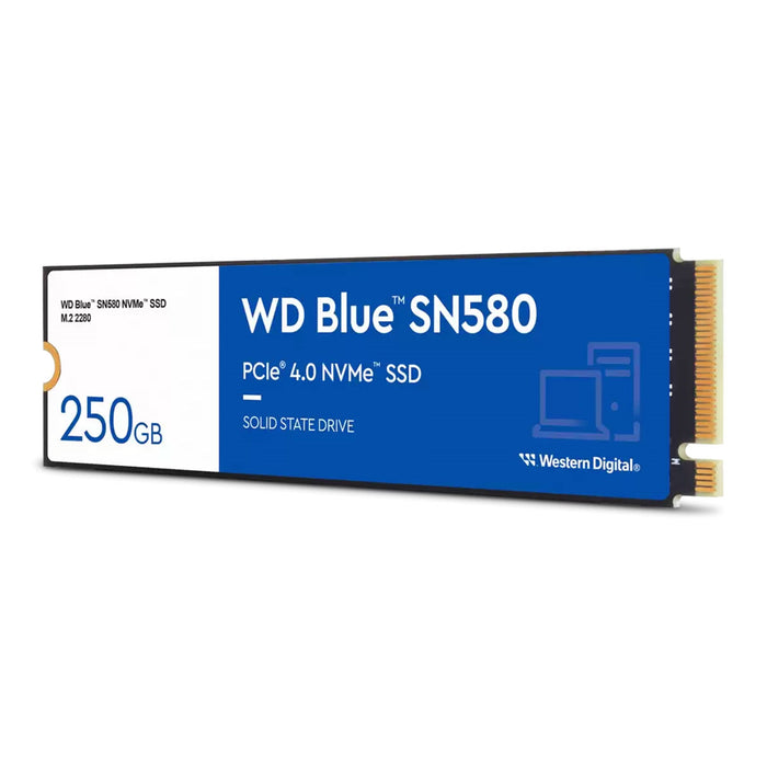 WD Blue SN580 (WDS250G3B0E-00CHF0) 250GB NVMe SSD, M.2 Interface, PCIe Gen4, 2280, Read 4000MB/s, Write 2000MB/s, 5 Year Warranty