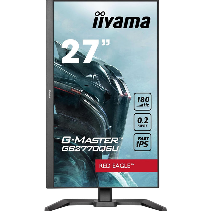 iiyama G-Master GB2770QSU-B6 Red Eagle 27 Inch Gaming Monitor, Black, WQHD, IPS, 180Hz, 0.2ms