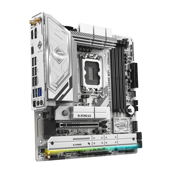 ASRock B860M Steel Legend WiFi | Micro-ATX, DDR5, PCIe 5.0, Wi-Fi 6E