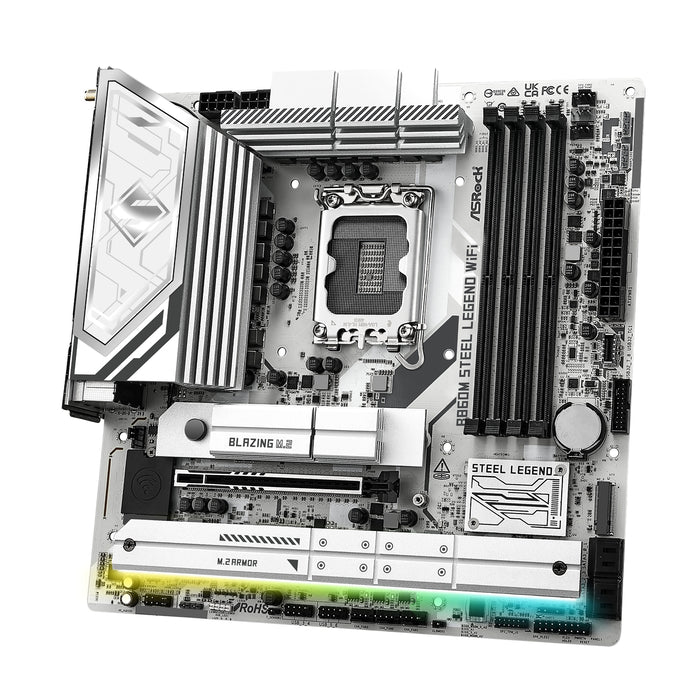 ASRock B860M Steel Legend WiFi | Micro-ATX, DDR5, PCIe 5.0, Wi-Fi 6E