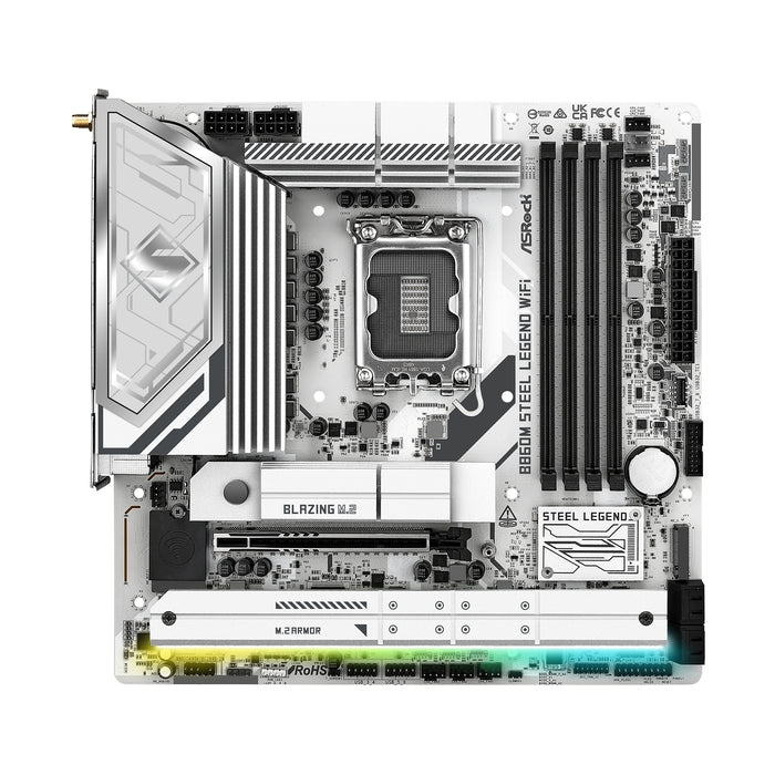 ASRock B860M Steel Legend WiFi | Micro-ATX, DDR5, PCIe 5.0, Wi-Fi 6E