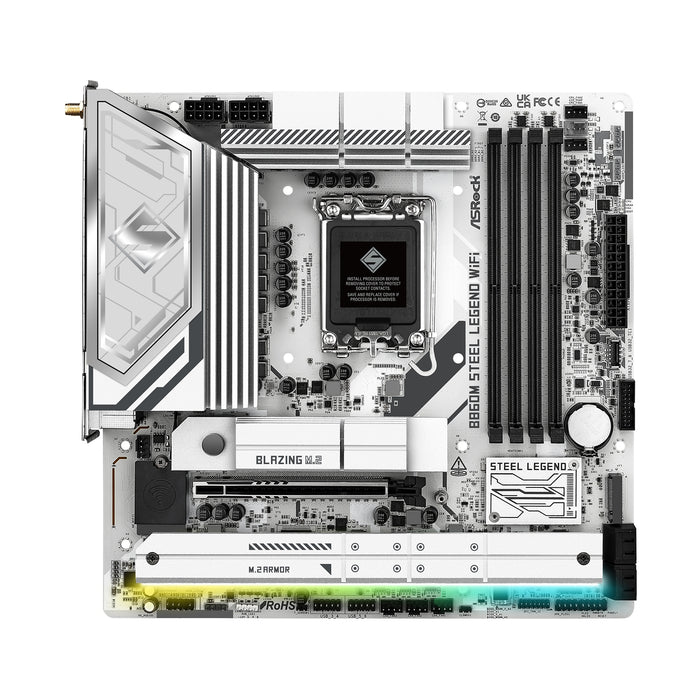 ASRock B860M Steel Legend WiFi | Micro-ATX, DDR5, PCIe 5.0, Wi-Fi 6E