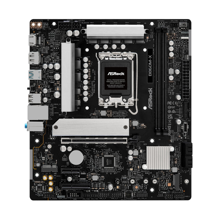 ASRock B860M-X Micro-ATX Motherboard | DDR5, PCIe 5.0, USB-C