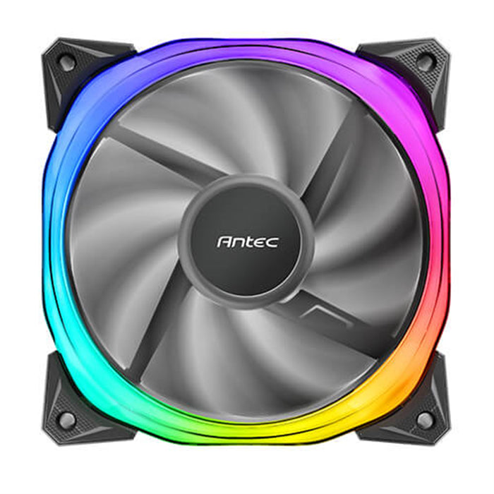 Antec Fusion 120mm ARGB, Black, 3x120mm ARGB Fans, Upto 2000RPM, 57.93CFM Airflow, 31.24dB Max, 4-pin PWM 3-pin LED