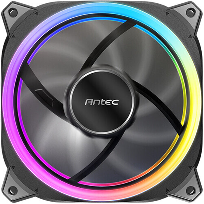 Antec Neo Prizm T3 120 ARGB PWM Case Fan - Hydro Bearing, 600-2000 RPM, Black