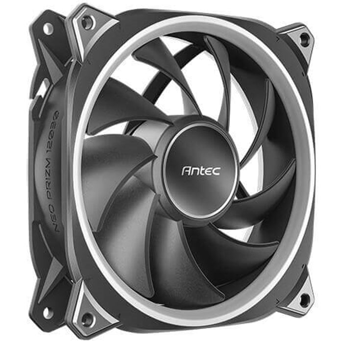 Antec Neo Prizm T3 120 ARGB PWM Case Fan - Hydro Bearing, 600-2000 RPM, Black