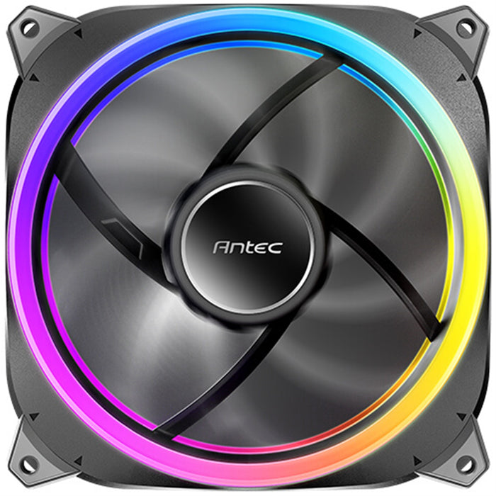 Antec Neo Prizm T3 140 ARGB PWM Case Fan, 3 Pack, Hydro Bearing, 600-1500 RPM, Black