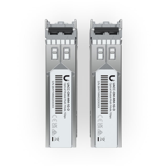 Ubiquiti UACC-OM-MM-1G-D-2 (2-Pack) 1G Multi-Mode Optical SFP Module