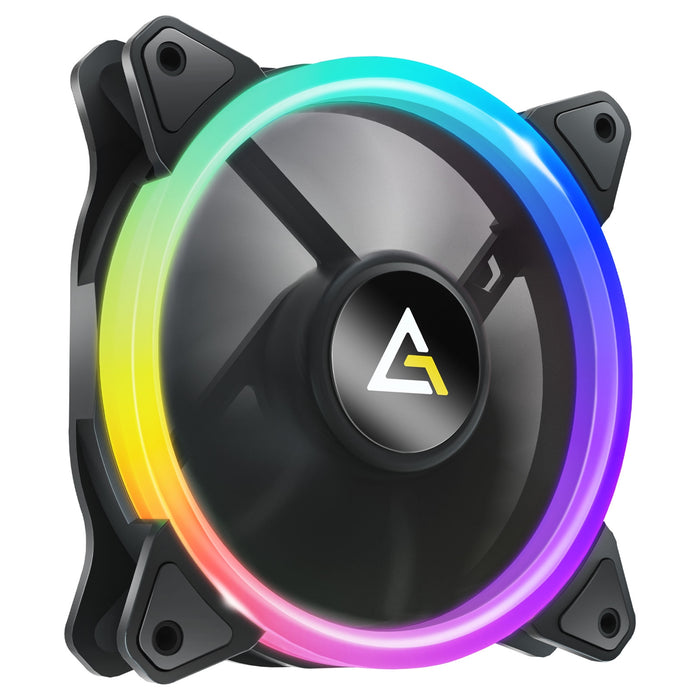 Antec Neon 120 ARGB PWM Case Fan - Hydro Bearing, 800-1600 RPM, Black