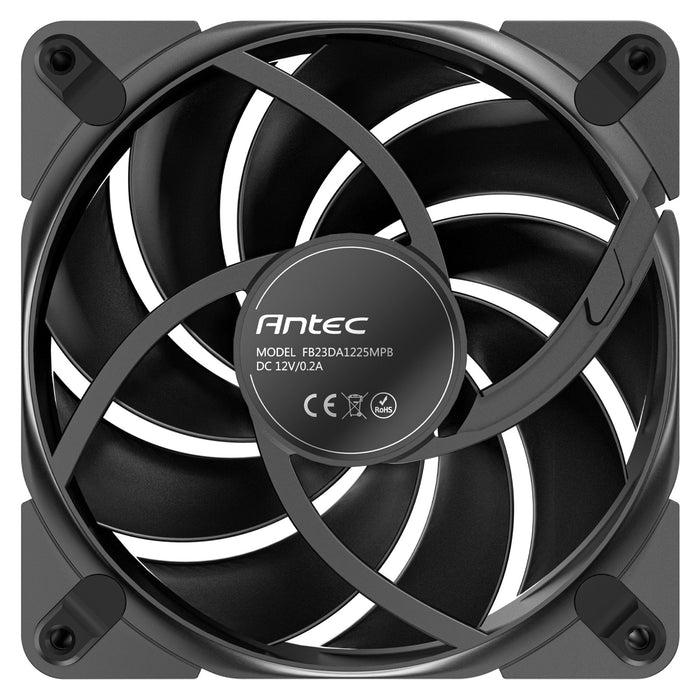 Antec Tranquil 120 ARGB PWM Case Fan - Fluid Dynamic Bearing, 400-2000 RPM, Black