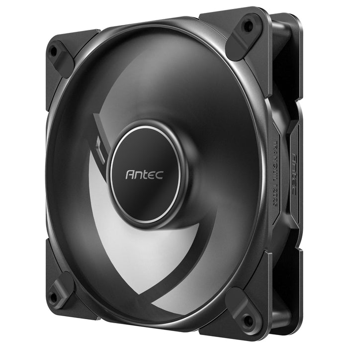 Antec Tranquil 120 ARGB PWM Case Fan - Fluid Dynamic Bearing, 400-2000 RPM, Black