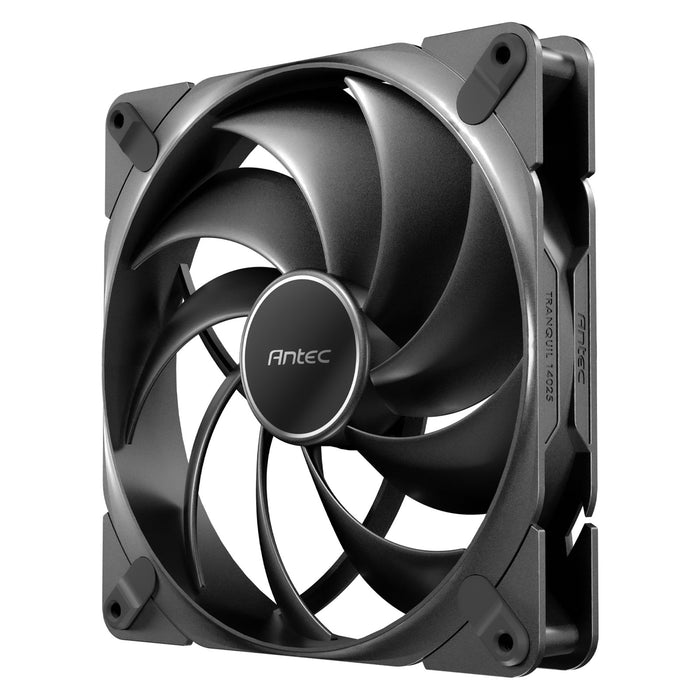 Antec Tranquil 140 ARGB PWM Case Fan - Fluid Dynamic Bearing, 450-1500 RPM, Black