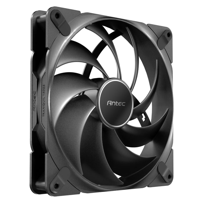 Antec Tranquil 140 ARGB PWM Case Fan - Fluid Dynamic Bearing, 450-1500 RPM, Black