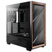 Antec FLUX Mid Tower PC Case - Tempered Glass, Black/Wood, 5 PWM Fans, USB-C, E-ATX/ATX/mATX/ITX Compatibility - IT Supplies Ltd