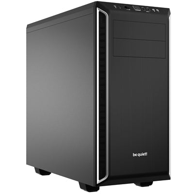 be quiet! Pure Base 600 Case, Silver, Mid Tower, 2 x USB 3.2 Gen 1 Type-A, 3 x Pure Wings 2 Black PWM Fans Included, Completely Sound Insulated with Dampening Materials, Adjustable Top Cover Vent - IT Supplies Ltd