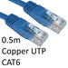 RJ45 (M) to RJ45 (M) CAT6 0.5m Blue OEM Moulded Boot Copper UTP Network Cable - IT Supplies Ltd