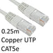 RJ45 (M) to RJ45 (M) CAT5e 0.25m White OEM Moulded Boot Copper UTP Network Cable - IT Supplies Ltd