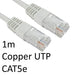 RJ45 (M) to RJ45 (M) CAT5e 1m White OEM Moulded Boot Copper UTP Network Cable - IT Supplies Ltd