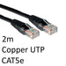 RJ45 (M) to RJ45 (M) CAT5e 2m Black OEM Moulded Boot Copper UTP Network Cable - IT Supplies Ltd