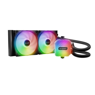 be quiet! Light Loop 240mm Liquid Cooler - High-Performance ARGB All-in-One Water Cooling System with Dual Light Wings LX PWM Fans - IT Supplies Ltd