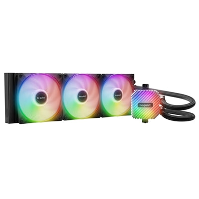 be quiet! Light Loop 360mm AIO Liquid Cooler - High-Performance ARGB All-in-One Water Cooling System with Triple Light Wings LX PWM Fans - IT Supplies Ltd