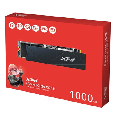 Adata GAMMIX S50 CORE SGAMMIXS50C-1000G-CS PCIe Gen4 x4 M.2 2280 Solid State Drive - IT Supplies Ltd