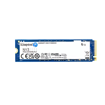 Kingston NV3 (SNV3S/1000G) 1TB NVMe SSD, M.2 Interface, PCIe Gen4, 2280, Read 6000 MB/s, Write4000 MB/s, 3 Year Warranty - IT Supplies Ltd