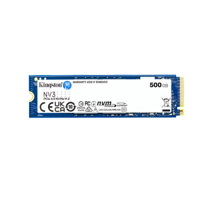 Kingston NV3 (SNV3S/500G) 500GB NVMe SSD, M.2 Interface, PCIe Gen4, 2280, Read 6000 MB/s, Write 2200 MB/s, 3 Year Warranty - IT Supplies Ltd