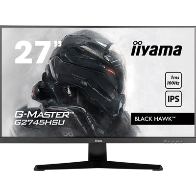 iiyama G-MASTER G2745HSU-B1 27 inch IPS Monitor, Full HD, 1ms, HDMI, DisplayPort, USB Hub, Freesync, 100Hz, Speakers, Black, Internal PSU, VESA - IT Supplies Ltd