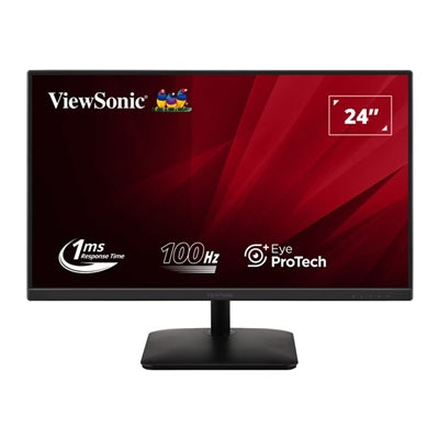 Viewsonic VA2408-MHDB 24 Inch IPS Monitor, Full HD, 100Hz, 1ms, USB Hub, VGA, HDMI, Displayport, VESA, Speakers - IT Supplies Ltd