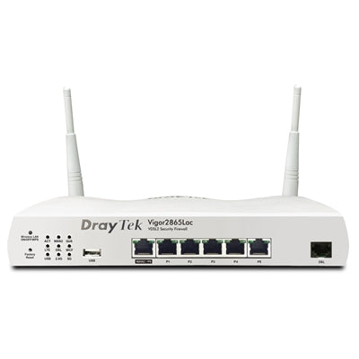 DrayTek V2865LAX-5G-K Vigor 2865Lax 5G Wireless 6 AX Multi-WAN Firewall VDSL/5G Integrated Modem Router with VOIP Functionality - IT Supplies Ltd