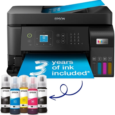 Epson EcoTank ET-3760 All-in-One Printer with Cartridge-Free Printing, Wireless, Scanner, Copier, and High-Yield Ink Perfect for Home or Office - IT Supplies Ltd