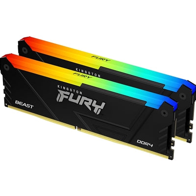 Kingston FURY Beast RGB 16GB (2x8GB) 3200MHz DDR4 Memory Kit - IT Supplies Ltd