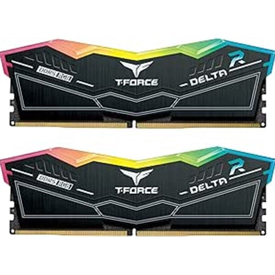 Team T-Force Delta RGB FF3D532G7600HC36DDC01 32GB DDR5 7600MHz System Memory, 2 x 16GB, Black - IT Supplies Ltd